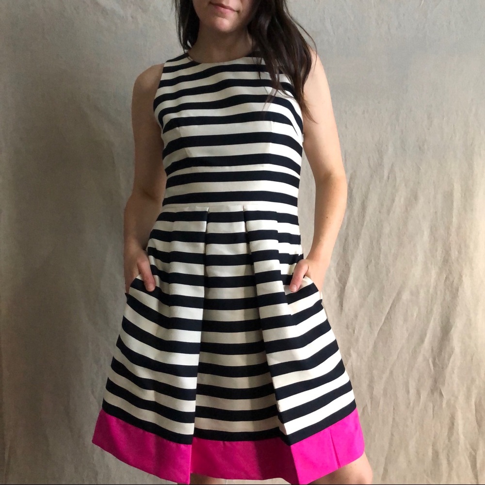 Saks Fifth Avenue Striped A-Line Dress